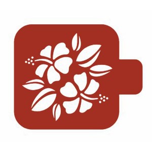 Трафарет М9Фл-092 "Цветы гибискуса" Event Design, 9х9 см